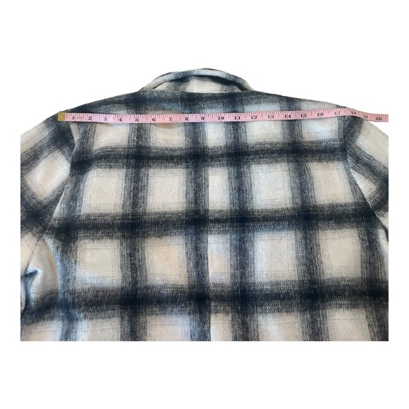 HAVE Los Angeles Checkered Open Front Longline Checkered Blazer Jacket Large - Picture 11 of 15